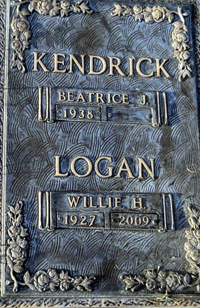Willie H. Logan Grave Marker