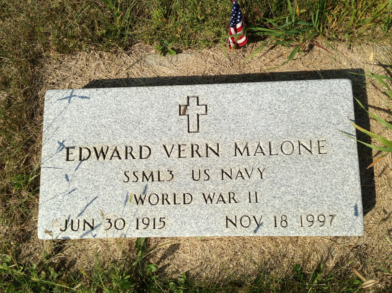 Edward V. Malone grave marker