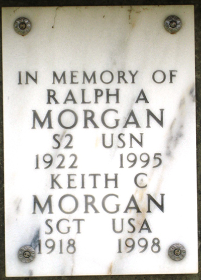 ralph a morgan grave marker