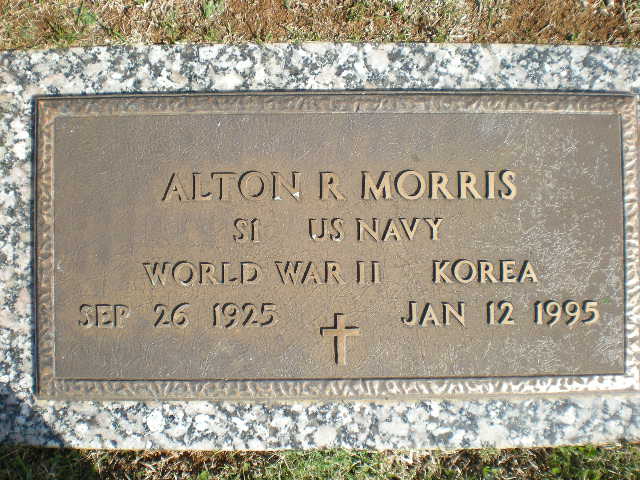 Alton R. Morris grave marker