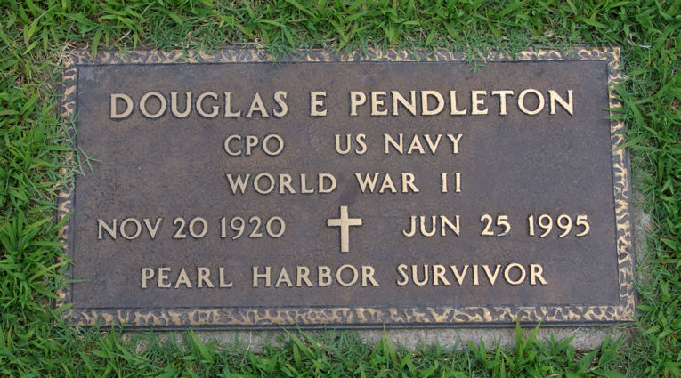 douglas e. pendleton grave marker