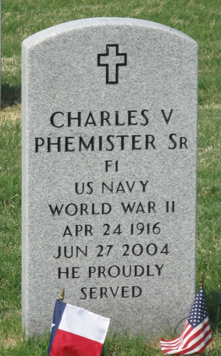 Charles V. Phemister grave marker