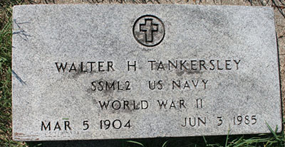 walter tankersley grave marker
