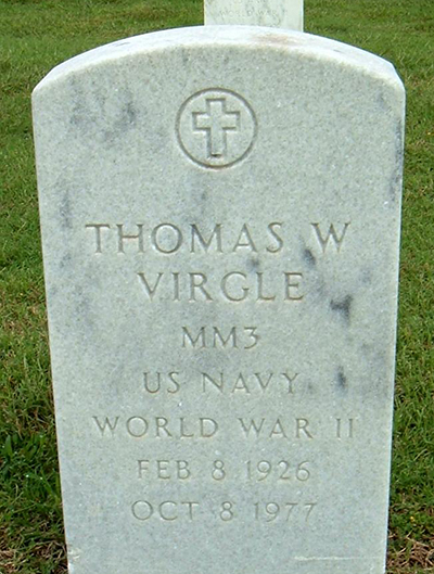 thomas virgle Grave marker